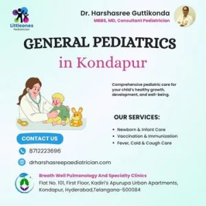 General pediatrics in kondapur drharshasree pediatrician