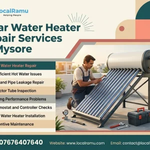 Professional solar water heater services in mysore by localramu