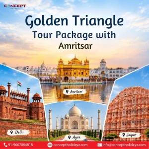 Golden triangle tour package with amritsar