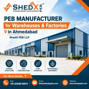 Peb manufacturer for warehouses factories in ahmedabad shedx