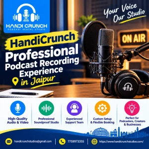 Premium podcast studio for professional recording in jaipur
