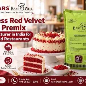 Eggless red velvet cake premix manufacturer in india for cafés a