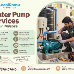 Smart water pump repair service in mysore by localramu
