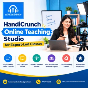 Handicrunch online teaching studio for expertled classes