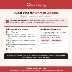 Dubai visa for eritrean citizens what to know before you apply