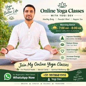 Online yoga classes by yogi dev