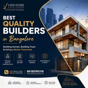Best builders in bangalore for apartments villas plots
