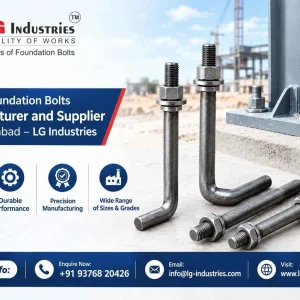 L type foundation bolts manufacturer and supplier in ahmedabad
