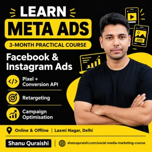 Learn meta ads in delhi 3month practical course