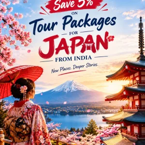 Save 5 on tour packages for japan from india 91 9090484850