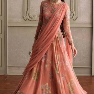 Explore designer reception anarkali suits by kalista